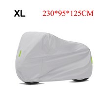 ATV 대형 오토바이 바이크 방수커버 스쿠터 덮개 오토바이 커버 자전거 올 시즌 방수 방진 UV 보호 범용 야, 09 XL 230x95x125