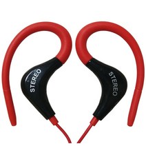 가전제품 전자기기 M amp J Bass 3.5mm 러닝 스포츠 유선 이어폰 헤드폰 헤드셋 마이크 포함 iPhone Samsung MP3 MP4 PC, 01 Red