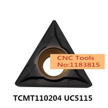 10PCS TCMT110204 UC5115 터닝 공구 홀더 보링 바용 초경 인서트 사용, 01 TCMT110204 UC5115