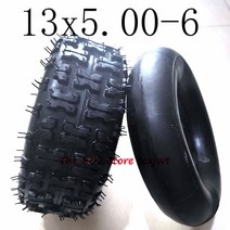 전기 팩 부품 DIY 호환 변환 크기 13x5.00-6 타이어 내부 및 외부 카트 전기 스쿠터 농업 스노우 스위퍼 골, 01 inner and outer tire, 한개옵션1