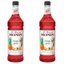 Monin Premium Orange Spritz Flavoring Syrup 모닌 프리미엄 오렌지 스프리치 시럽 33.8oz(1L) 2팩