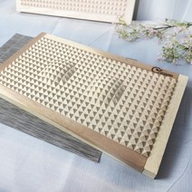 우드리아 발지압판 발바닥 지압기 편백 나무, 캄포 3D볼록 대형