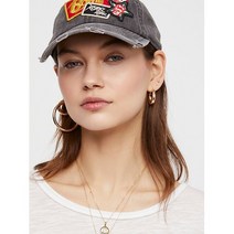 해외 PROD204641955 FreePeople Classic Rock Patched Baseball Hat 비니두건