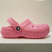 [크록스} 클래식라인드클로그 키즈 아동용 털신 203506-6M3 핑크