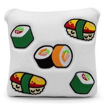 골프 헤드 커버 세트 일본 스시 커버 골프 아이언 드라이버 페어웨이 하이브리드 블레이드 퍼터 말렛 퍼트 드롭 배송, 사각 망치용