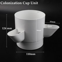 수경재배기 200 개 수경 바구니 정원 야채 흙이 없는 심기 루트 고정 장치 메쉬 냄비 Aeroponic 보육 컵, 03 Cup Unit