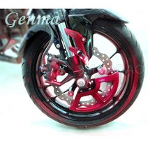 CB125R 디스크 로터 판 커버 판넬 튜닝 보호 가드, 레드