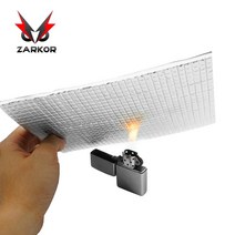 zarkor 50x30cm 자동차 알루미늄 호일 방음 시트 문 지붕 조종석 엔진 후드 트럭 단열