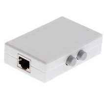 STK 미니 2 포트 수동 네트워크 공유 스위치 2in1 1in2 rj45 이더넷 스위처