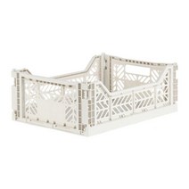 아이카사 폴딩박스 M, light grey, 1개