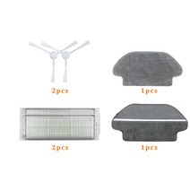Xiaomi Mijia Stytj02ym 3C SE 2S S10 B106GL 진공 로봇 HEPA 필터 롤러 브러시 사이드 브러시 헝겊 메인 브러시 액세서리에 적합, 6pcs, 01 6pcs