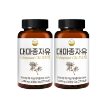 대마종자유 햄프씨드오일 영양제 30g, 2개, 60정