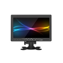 7 인치 자동차 머리 받침 모니터 휴대용 PC AV VGA HDMI TFT LCD 디스플레이 IPS 화면 후면보기 역방향 카, 01 EU Plug