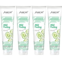 샤카트 바디 필링젤 310g 오이 때필링 각질제거, 4개