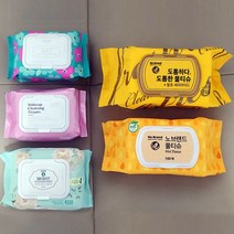 노브랜드 도톰한 메이크업 클렌징 순면 비데 물티슈 5가지중 선택가능, 3.순면물티슈 30매