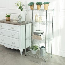 메탈 스탠드선반 600 4단 실버, 본상품선택