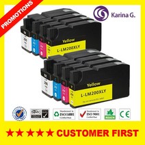 Lexmark 200XL LM200 LM-200 LM 200 잉크 카트리지 슈트 OfficeEdge Pro4000c Pro4000 Pro5500 Pro5500t 용, [06] 2 Sets