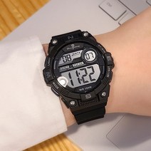 OST 오에스티 무광 블랙 방수 기능성 남성 디지털 전자 시계