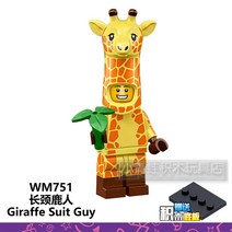 만화 여자 주인공 레고 공주 피규어 캐릭터 토이 선물 장식품 수집 세트 영화 애니메이션, 브라운WM751기린인