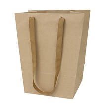 마다메이드 크라프트지 쇼핑백 사다리 무지 플라워백 화분 꽃다발 종이 쇼핑백 50p