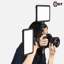 [RΘA] 디키트 DSLR 카메라 듀얼조명 라이트 브라켓 거치대 브라 스탠드 붐스탠드 마운트 걸이 램프 촬영악세사리 ▷_β5243Ea, 벫▤선택없음, 《β본상품》