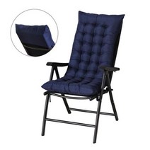 1인용 미끄럼 방지 안락 의자 쿠션 두꺼운 흔들 사무실 홈 접이식 포함되지 않음, 03 Dark Blue
