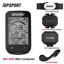 자전거심박계 자전거 거리측정 미터기 계기판 igpsport bcs100s ble ant  2.6 인치 ipx7 type-c 40h 배터리 수명 자동 백라이트 gnss 스톱워치, bsc100s