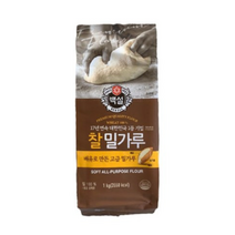 백설 찰밀가루, 1kg, 1개