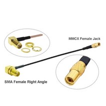 PandaRC RC 드론 부품용 SMA 벌크 헤드-MMCX FPV 안테나 어댑터 RF137 RF 동축 연장 점퍼 케이블 1 개, [07] 50CM, [01] MMCX M to SMA F