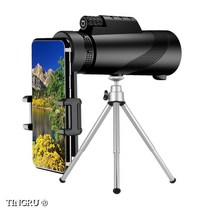 TINGRU 고배율 스마트폰 핸드폰 휴대용 카메라 만원경 단망경 고급 망원경50x60, 50x60단망경+스마트폰 거치대+삼각대