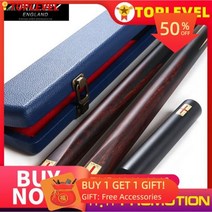 RILEY 대회용 초고급 원피스 큐 스누커 큐 수제 당구 키트 스틱 확장 9.5mm 팁 케이스 포함