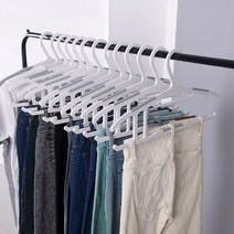 멀티 바지옷걸이(화이트-그레이), 10P