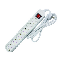 광명전기 6구 멀티콘센트 절전스위치 16A, 3m, 1개