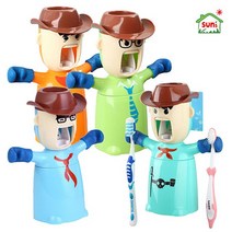 썬즈코리아OEM 사총사 3in1 칫솔걸이+치약짜개+위생컵이 하나로 양치컵 자동치약짜개 욕실용품 / 색상 배송상품 : 젠틀맨_그린 (칫솔걸이/치약짜개/위생컵 추천)