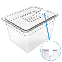 국산 수비드머신 전용 용기 통 밧드 pc 수조 뚜껑포함 4가지 사이즈, PC 11리터 (뚜껑홀 6cm)