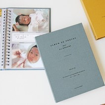 남자친구 1주년 선물 사진 앨범 제작 커플 포토 북 4x6 바인더 아이 사진 정리, 네이비