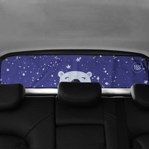 귀여운 트렁크 햇빛가리개 차박 카커튼 3타입, 북극곰