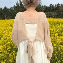 플럼마켓 / 백리본 볼레로 가디건