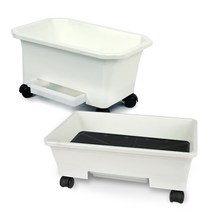베란다 텃밭화분 클래식 오가닉 베란다화분 상추키우기, 클래식화분 다크브라운(바퀴 미포함)