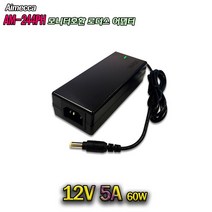 12V 5A 60W Aimecca Monitor AM-244PH 호환 국산 어댑터, 1개, 어댑터 + 3구각 파워코드 1.0M