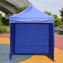 슬러지 보관함 건설 현장 야외 창고 폐기물 간이 천막 보관소 덤프 화물 세륜기 야외 천막 발렛, 2*2 파란색 + 3면