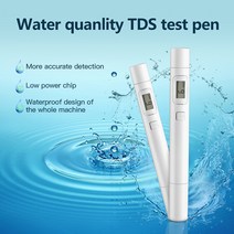 TDS측정기 TDS 디지털 물 테스터 테스트 펜 수질 분석 측정기 순도 검사 0-9999 ppm 측정 경도 시험기, 한개옵션0