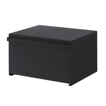 Yamazaki Home 브레드 박스 주방 카운터 용기 홀더 | 스틸 | 식품 보관 원 사이즈 화이트, Black, Black