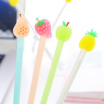 귀여운 딸기 사과 파인애플 배 과일 디자인 펜 볼펜, 2. 사과 (PE-54)
