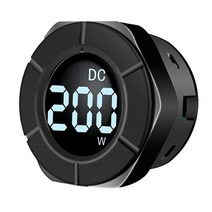BriSunshine 디지털 DC 전력계 모니터 전기 와트 테스터 0-300V 100A 자동차 가전 제품 PV 시스템 용 션트 포함, 검은색