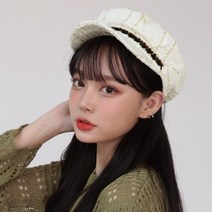 팸드님 트위드 레이스 마도로스 남녀공용 헌팅캡