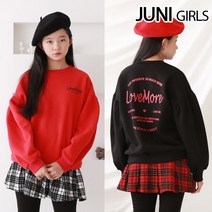 러브모어맨투맨 티셔츠_안감기모