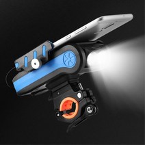 자전거 무선 충전 핸드폰 거치대 LED 후레쉬 라이딩용품 로드바이크악세사리 자전거악세서리 자출용품, 레드, 5핀케이블(기본)