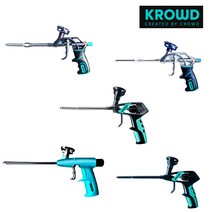 크라우드 자동잠금 폼건 KR-A2 일반형 오토락 산소 차단 밸브 테프론코팅 우레탄 폼건 단열 방음 단열 화재