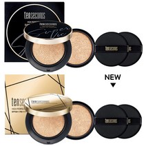 코리아나 텐세컨즈 하이퍼펙션 수퍼 빅쿠션 파운데이션 + 리필 + 퍼프 2p 세트, 23호, 1세트